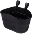 thumbnail image 3 of WORGEOUS 1 canasta de scooter para niños, canasta de bicicleta, canasta de plástico para colgar en el manillar para niños (negro), 3 of 8