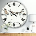 thumbnail image 2 of Designart 'Pebbles And Sandpipers Family Traditional Wall Clock, 2 of 4