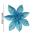 Clearance Sale! Qeieuw Fake Flowers,10 Pack Christmas 3.55 Inch Glitter