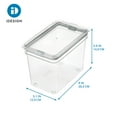 thumbnail image 6 of iDesign Medium Tall Dry Goods Storage Bin, 5” L x 8.1” W x 6” H, Clear, 6 of 7