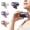 Black-Purple, variant on Mini Portable Clip Cooling Fan, Semiconductor Fast Refrigeration Fan with Digital Screen, 360° Rotate USB Charged Personal Fan for Outdoor Travel Car Desk