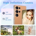 thumbnail image 6 of U25 Ultra Unlocked Smartphone, 8+256GB Unlocked Phone, 6.8" HD+ Display, Built in Pen, 4500mAh 4G/Face ID/Dual SIM/GPS (Orange), 6 of 7