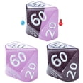 thumbnail image 3 of Gate Keeper Games and Dice: Chronomancy: Ninja - 7pc RPG Set, Thermal Color-Changing Light Pink & Black, Hot & Cold, 7 Resin Dice, Role Playing Games, 3 of 9