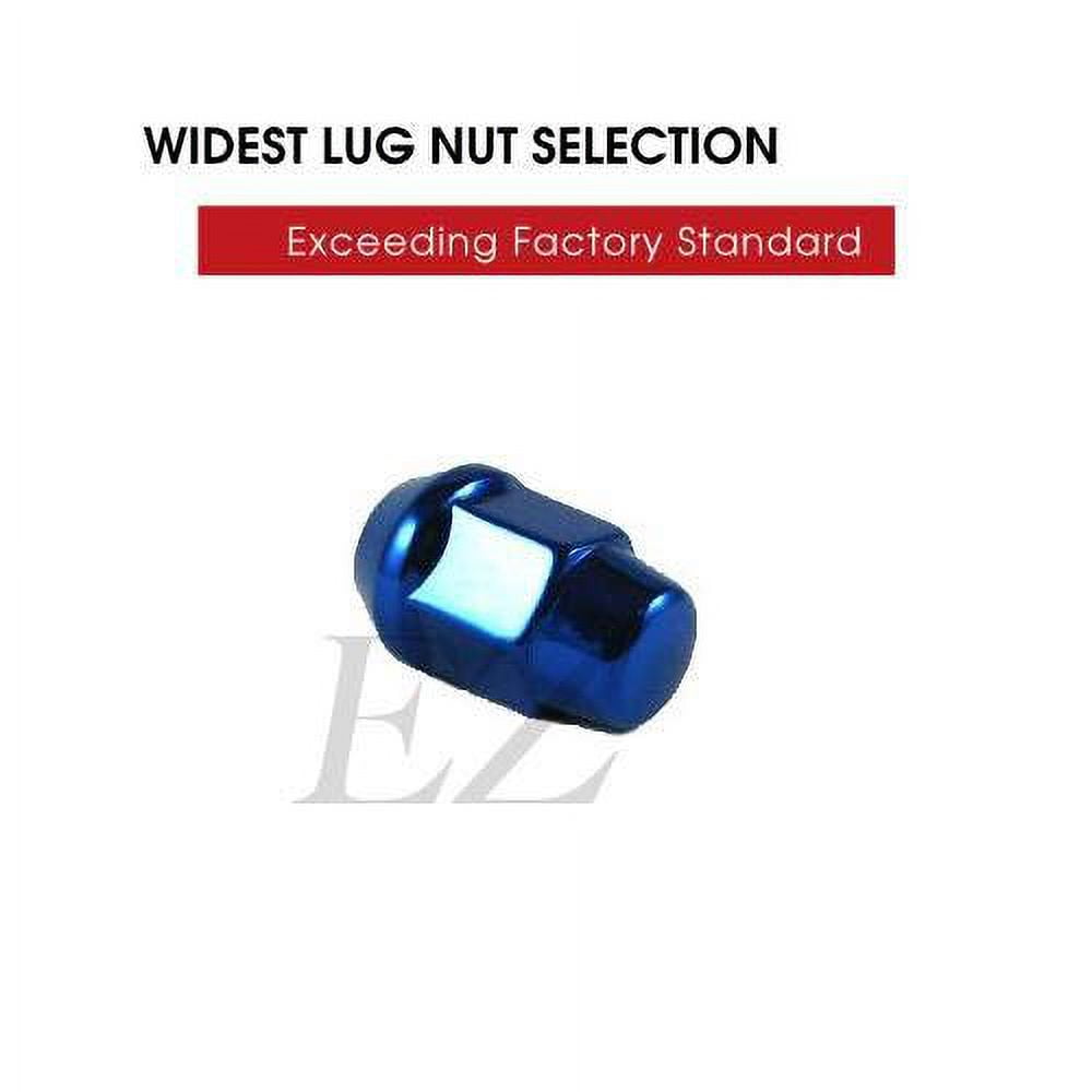 EZAccessory 24 Blue Bulge Acorn Lug Nuts 12x1.5 Thread Size 3/4" Hex