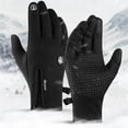 thumbnail image 5 of ACDANC 1Pairs Waterproof Gloves,Non-Slip Grip Bike Gloves,Cold Weather Gear Workout Gloves Women,L,Black, 5 of 7