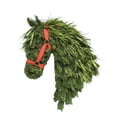 thumbnail image 3 of Handmade Equestrian Horse Head Wreath - Christmas Front Door Plastic Decor, Festive Horse Themed Holiday Decoration, Durable Wreath for Home Indoor Outdoor Christmas Decor, 16.54*12.99in, Green, 3 of 9