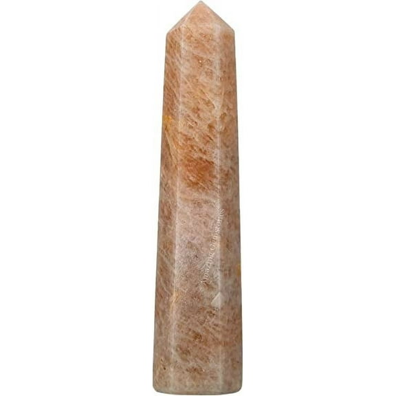 Cream Moonstone Crystal Tower Obelisk Point (2" to 3" INCH)