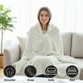 thumbnail image 2 of OldPAPA 50" x 60" Heated Blanket,Electric Blanket Throw,Double-Layer Flannel Heated Blanket with 4 Heating Settings,4 Hours Auto Off,5 Years Warranty,ETL Certified,Machine Washable, 2 of 8