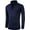 Dark Blue, variant on Mens Slim Fit Zip Up Mock Neck Polo Sweater Casual Long Sleeve Sweater and Pullover Sweaters with Ribbing Edge