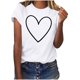 thumbnail image 2 of Xuyuer Valentine's Day women's lover printed t-shirt round neck short sleeve Shirt Women Alphabet ABC I Love You Printed T-Shirts Teacher Valentine Shirt Tees Tops, 2 of 7