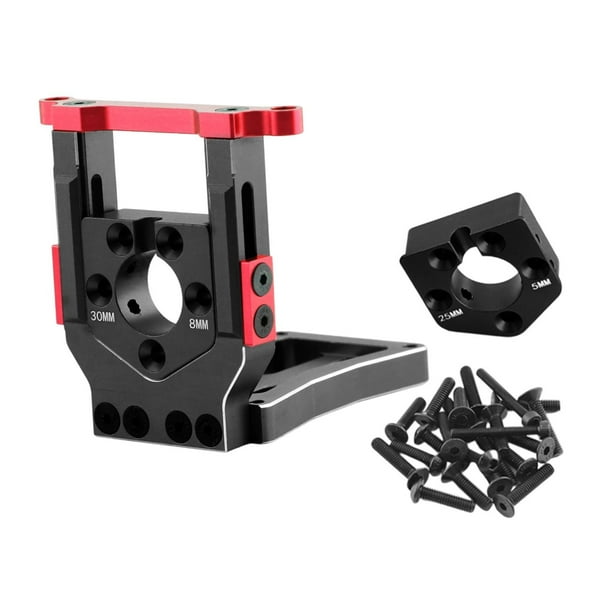 Asiento de montaje del motor del coche RC Desmontaje rápido Reemplazo directo Fácil instalación Desgaste Rojo negro