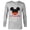 Athletic Heather, variant on Disney Mickey Mouse Red Shorts Icon Little Bro Family- Long Sleeve T-Shirt for Men - Customized-White