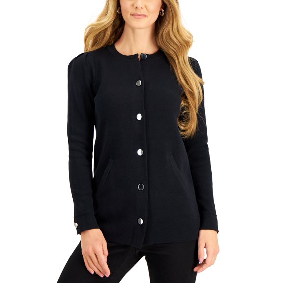 Charter Club Milano Sweater Coat Deep Black 2XL