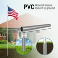 thumbnail image 5 of imerelez 20FT Telescoping Flag Pole Kit,In Ground Telescopic Flag Poles with 3x5 American Flag, Outdoor Old Glory Flagpole Kits for Outside, Yard, Residential or Commercial, 5 of 8