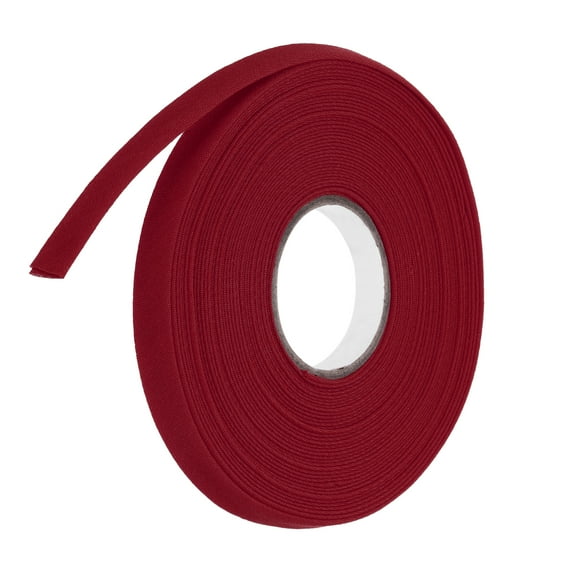Uxcell 2/5 Inch Double Fold Bias Tape Polyester Continuous Bulk Bias Tape for Sewing,Seaming (Wine Red 10 Yards)
