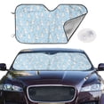 thumbnail image 2 of Balery Rabbit And Bird Print Car Windshield Sun Shade,Windshield Sunshade for Car Pickup Truck SUV Accessories-, 2 of 7