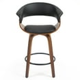 thumbnail image 5 of Set of 2 Bethel Beige Washed Woven Fabric Dining Chair with Black Metal Legs, 5 of 7