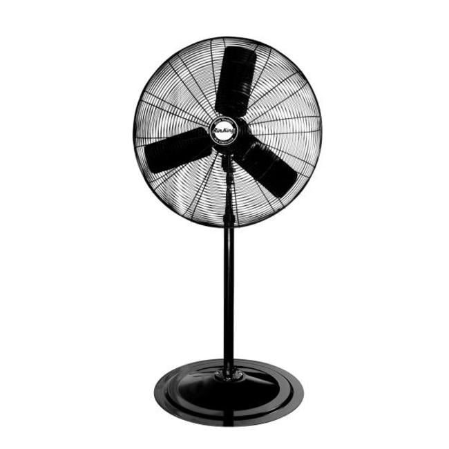 Air King 9130 30 Inch 1 4 Horsepower Industrial Grade Pedestal Fan with 7 400 CFM Black Finish