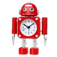 thumbnail image 1 of Betus [Sans Tic-Tac] Réveil Robot avec Lumières d'Oeil Clignotantes et Pince à Main, 1 of 6