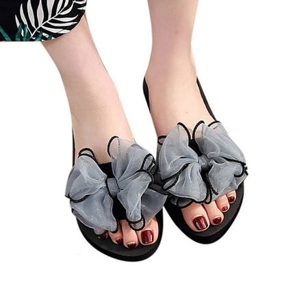

Cglfd Female Summer New Style Non-Slip One-Word Slip Soft Bottom Holiday Beach Slipper