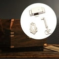 thumbnail image 6 of yotijay 3 Pack Cabinet Door Lock, Desk Drawer Lock, Vintage Design, Heavy Duty Furniture White, 6 of 9