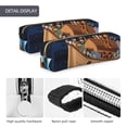 thumbnail image 5 of Ratiio Ocean Scene with Noah's Ark Pattern Leather Pencil Case, Pencil Pouch with Durable Zipper, Compact and Stylish Organizer for Stationery, Art Supplies, Travel Essentials, 5 of 8