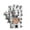 Silver, variant on Stage Performance Leather Women Man Half-Finger Rivet Gloves Punk Hip-Hop ,Flexible and Comfortable