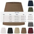 thumbnail image 3 of Kilaqueen Skirts for Women Double-Slit Zippered Solid Color Skirt with Built in Shorts Casual Office Work Business Skirts, 3 of 5