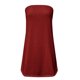 thumbnail image 3 of Las mujeres camisetas sin mangas Suelto sin tirantes Tubo de vacaciones Top de vacaciones Top Camisa Bandeau Sin mangas Casual Mujer Blusa Sólido Verano Mujer y camis de mujer (Wine, S), 3 of 4
