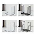 thumbnail image 6 of Mosey 1 Pair Hollow Metal Book Clip Stand Simple Desktop Reading Bookcase Office Desktop Storage Student Learning Book Holder, 6 of 8