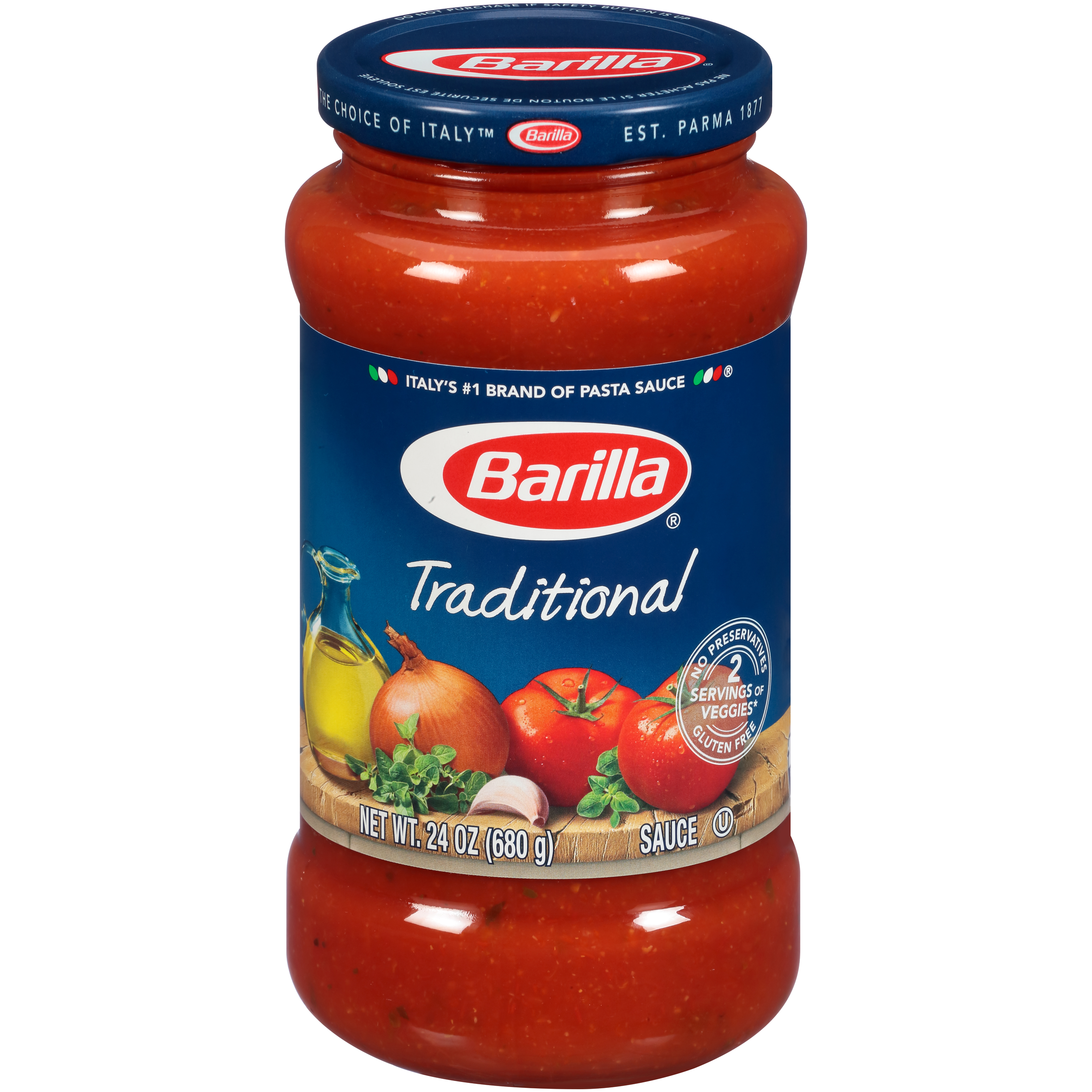 Barilla® Traditional Tomato Pasta Sauce 24 Oz - Walmart.com