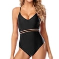 thumbnail image 3 of Summer Savings! Stamzod One Piece Bathing Suit V Neck Slimming Swimwear Jumpsuit Tummies Control 2024 Summer Athletic Swimming Sexy Women's Swimsuits, 3 of 7