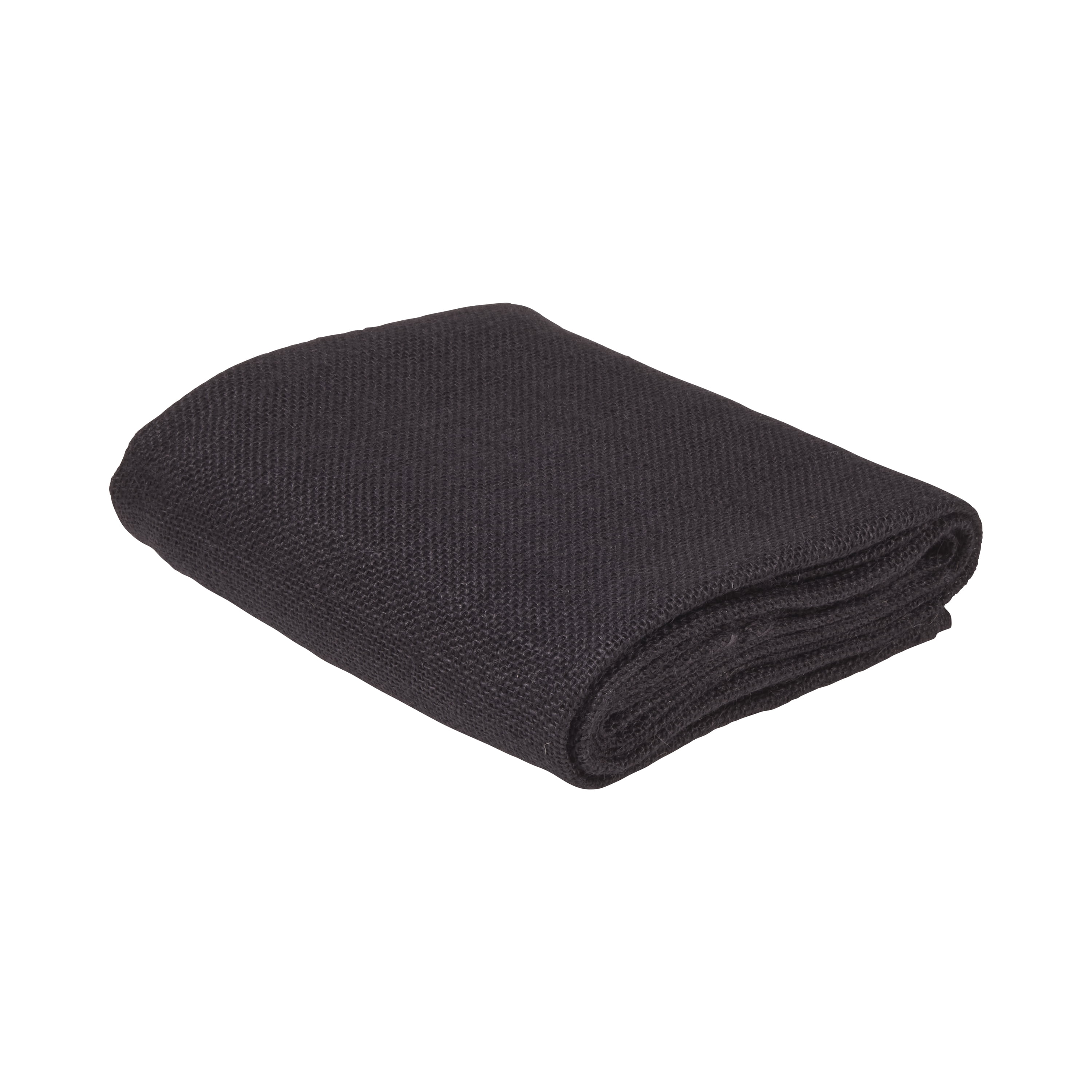 (2 pack) Love, Laugh, Craft Jute Burlap Precut Fabric, 46"W x 2-Yards, Black