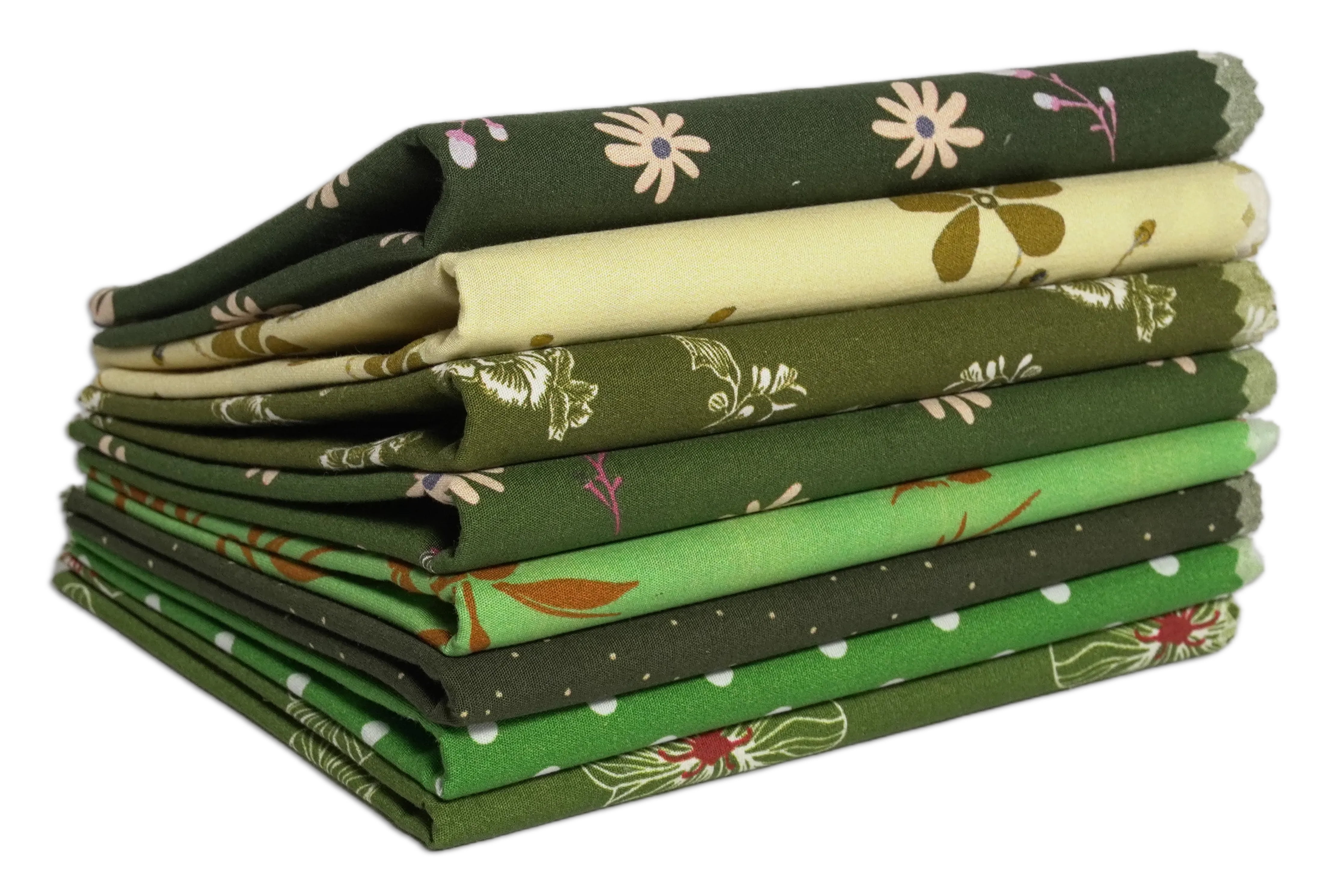 Soimoi 8 Pc Fat Quarter Bundle- Florals Print 18"x 22" DIY Patchwork- 100% Cotton Pre-Cut Quilting Fabric Multicolor