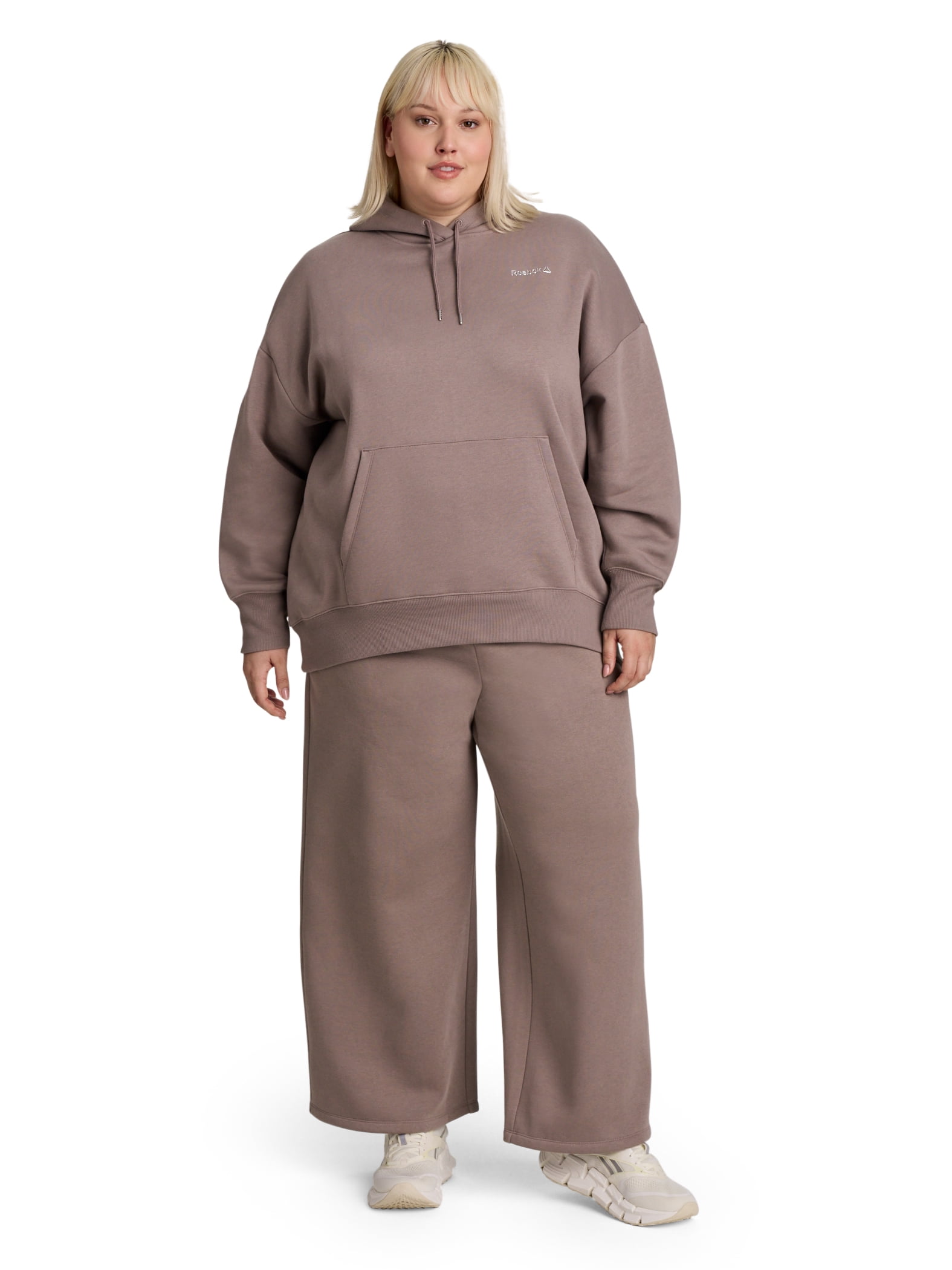 Reebok Women's and Women's Plus Game Day Fleece Wide Leg Pant, Sizes XS-4X
