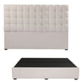thumbnail image 1 of Box Base Cama King Size + Cabecera Slip Trinity Crema, 1 of 7
