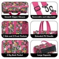 thumbnail image 3 of Teacher Tote Bag,Pioneer Flower Floral Print Pattern Teacher Utility Tote Bag,Large Work Tote Bags for Women with Multiple Pockets,Top Zipper Closure,13.8x10.6x6.7 Inch, 3 of 5