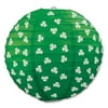 Beistle 9 1/2" Shamrock Paper Lanterns Green 6/Pack 30570