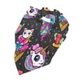 thumbnail image 5 of Easygdp Rainbow Unicorn And Cat Icecream Pet Scarf, Dog Triangle Scarf, Printing Dog Bib, Handkerchief Scarf for Small Medium Large Dogs Cats Pets, 5 of 9