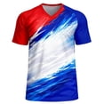 thumbnail image 2 of Betivan Men's Fashion Casual Soccer USA Style Soccer Printed Sport Breathable Short Sleeve Tops, 2 of 6