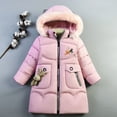 thumbnail image 5 of Children Down Coat Winter Teenager Thickened Hooded Cotton-padded Parka Coat Kids Warm Long Jackets Toddler Kids Outerwear, 5 of 6
