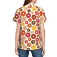 thumbnail image 5 of Honeii Donut Print Youth Short Sleeve T-Shirt,Boys Athletic Shirt,Quick Dry Short Sleeve Performance Moisture Wicking T Shirt, 5 of 6