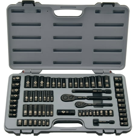 STANLEY 92-824 69-Piece Socket Mechanics Tool Set, Black