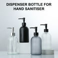 thumbnail image 3 of 410ml Glass Liquid Soap Dispenser with Stainless Press for Hand Sanitizers Lotion Bottle, 3 of 11