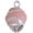Pink, variant on Silver-tone Pink Softball with Stitching Spinner - Silvertone Senior Class of 2026 Dome Necklace, 18"