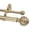 Royal Gold, variant on 1-Inch Diameter Double Curtain Rod Set, 28–48 Inch Adjustable, Artichoke Finials, Weathered White