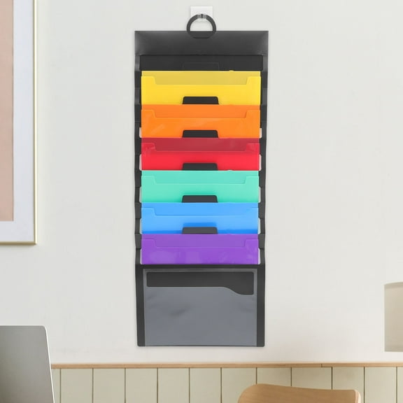 Greenadscape Office File Organizer File Folder Black 1Set Document Storage