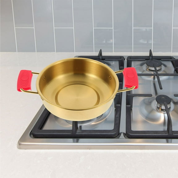 WHAMVOX 4 Pcs Silicon Anti-scalding Pot Handle Work 8.00X4.00X2.00CM Red