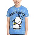 thumbnail image 5 of Sanrio Pochacco Kids T-Shirt 3d Printed Graphic T-Shirts Boys And Girls Short Sleeve Shirts For Youth Kids X-Small, 5 of 6