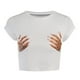 thumbnail image 3 of Camiseta corta con cuello redondo, camiseta de manga corta con estampado a mano, camiseta gráfica con estampado a mano, camiseta con estampado de calidad profesional, 3 of 6